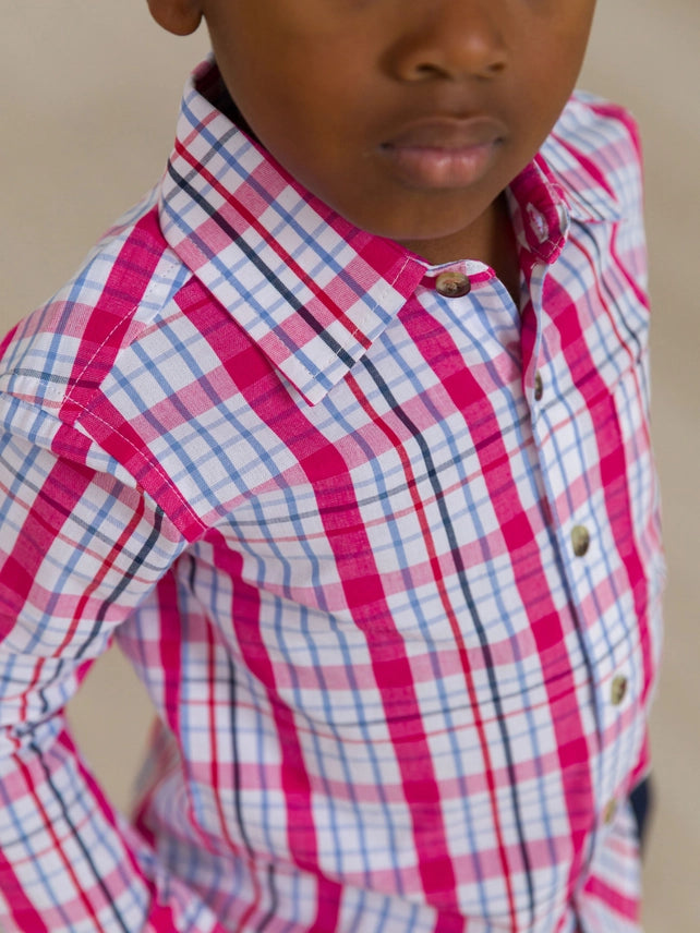 Adley Plaid Button Down