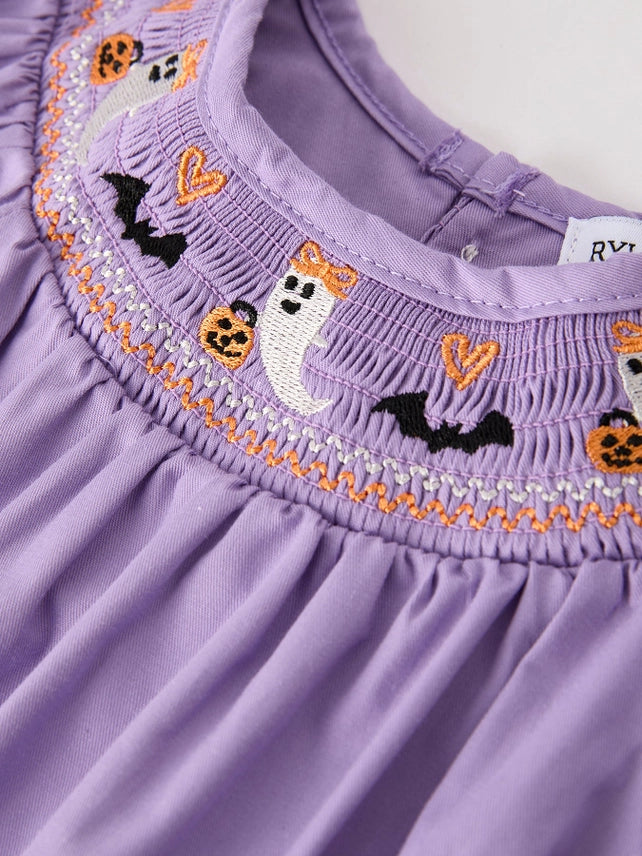 Purple Halloween Romper