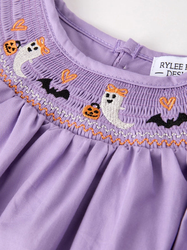 Purple Halloween Smock