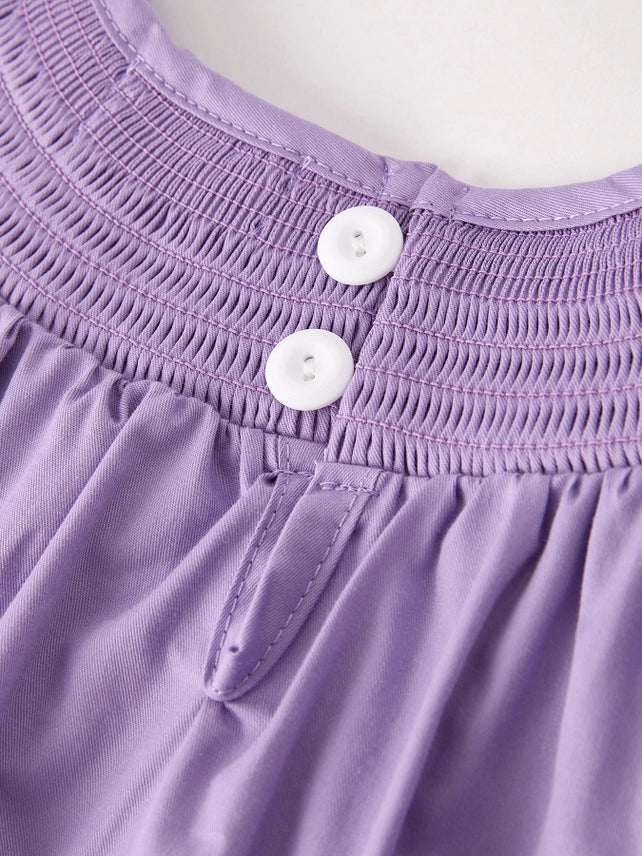 Purple Halloween Smock