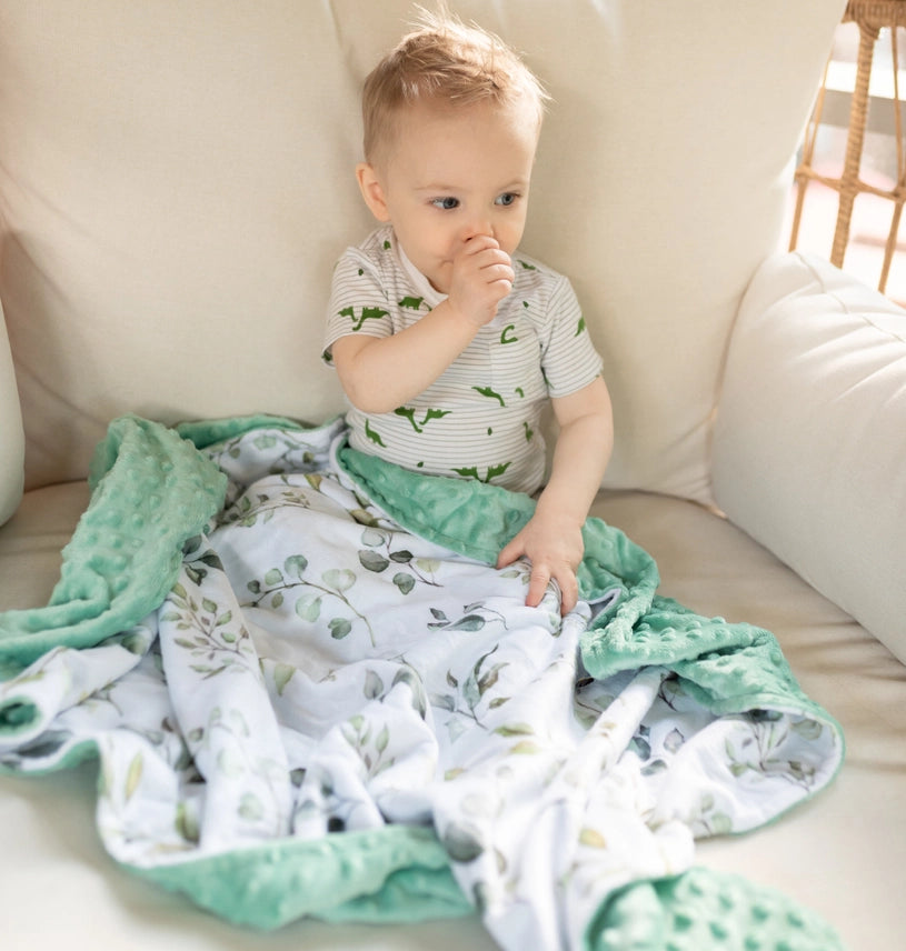 Minky Blanket -Eucalyptus