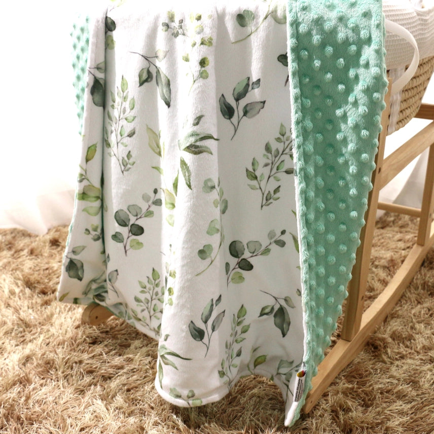 Minky Blanket -Eucalyptus