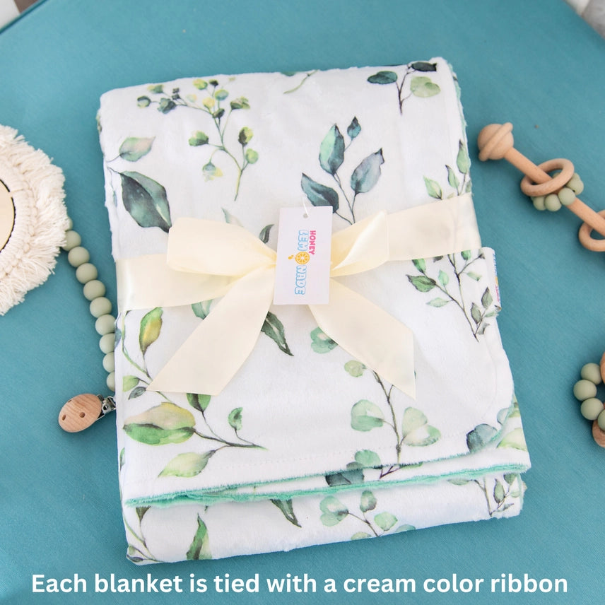 Minky Blanket -Eucalyptus