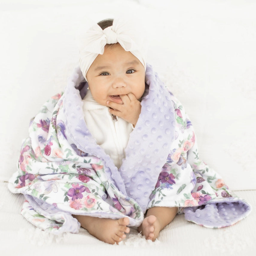 Minky Blanket -Dreamy Petals