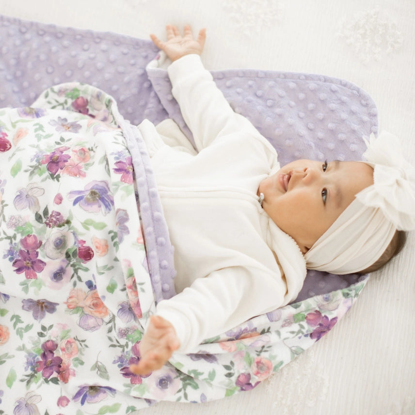 Minky Blanket -Dreamy Petals