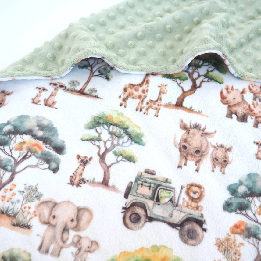 Minky Blanket -Safari Adventure