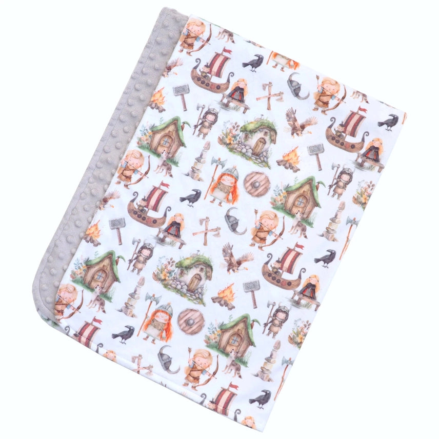 Minky Blanket -Vikings