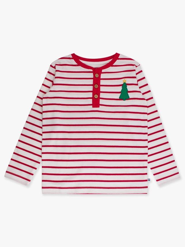 Christmas Tree Striped Henley