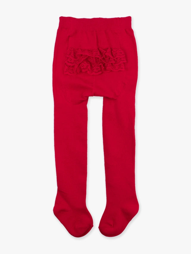 Red RuffleButts Tights