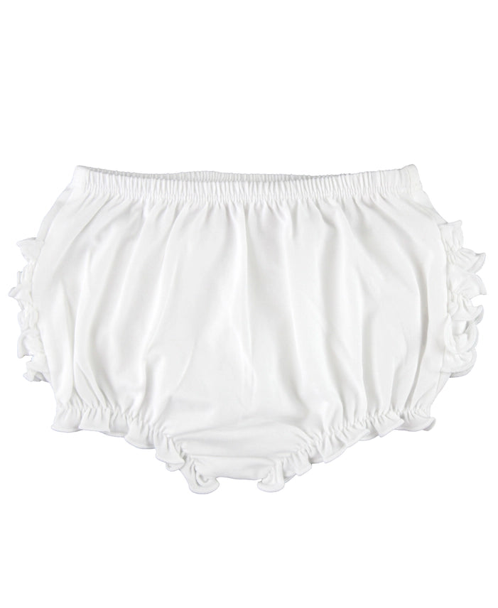 White RuffleButt Bloomer