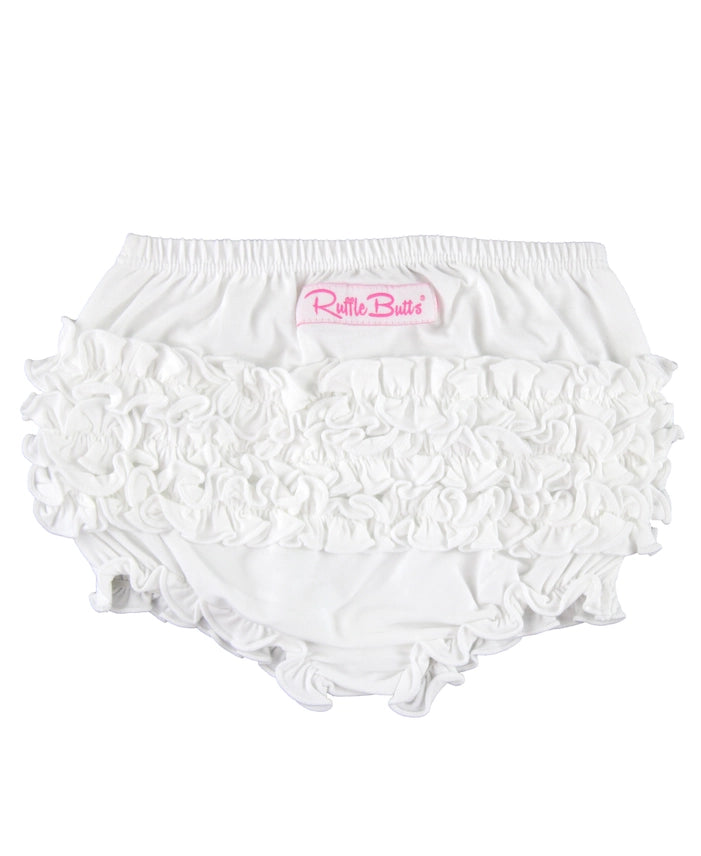 White RuffleButt Bloomer