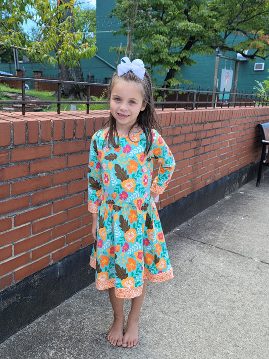 Autumn Leaves Swing Dress