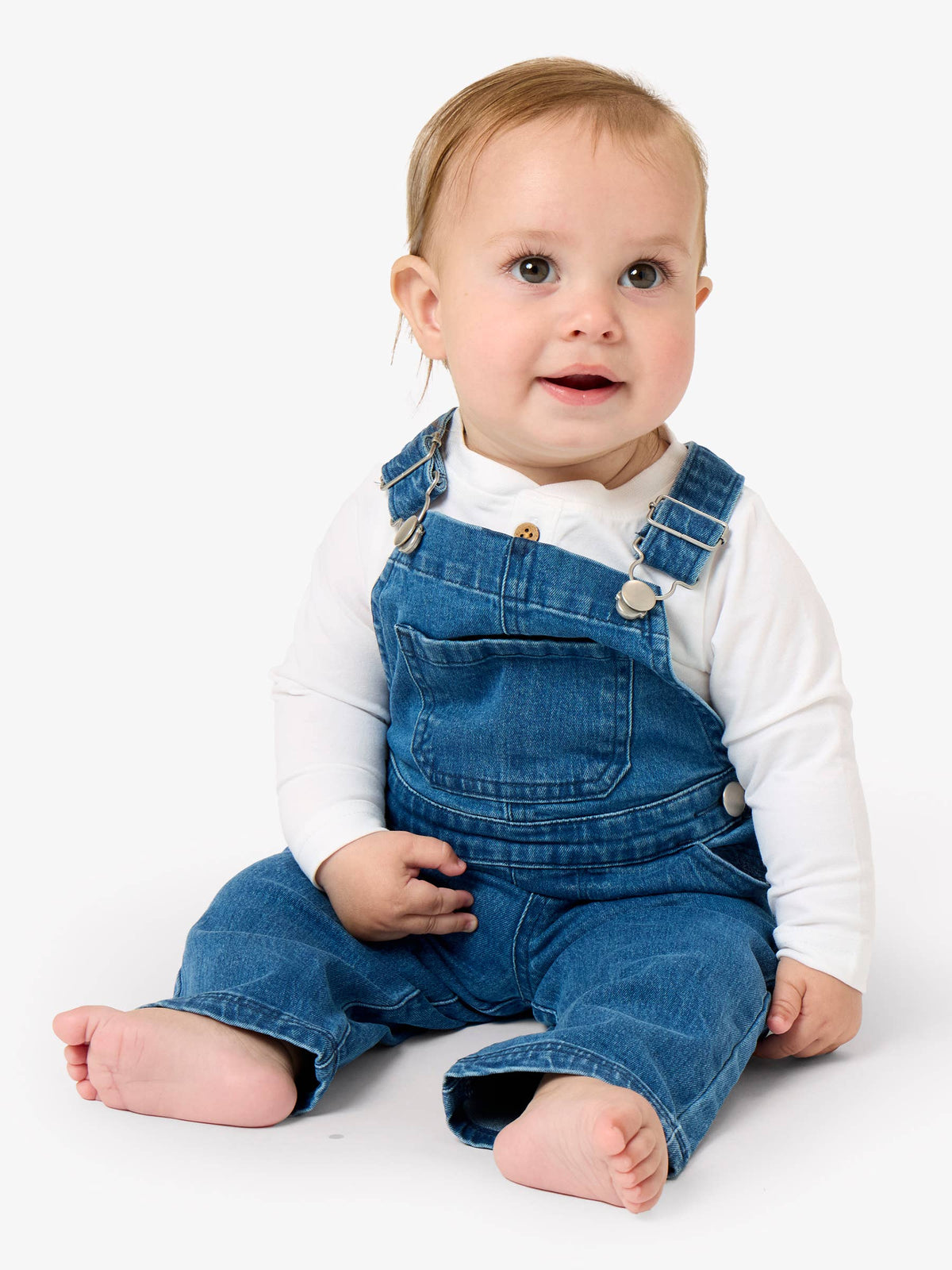 Stretch Denim Overalls