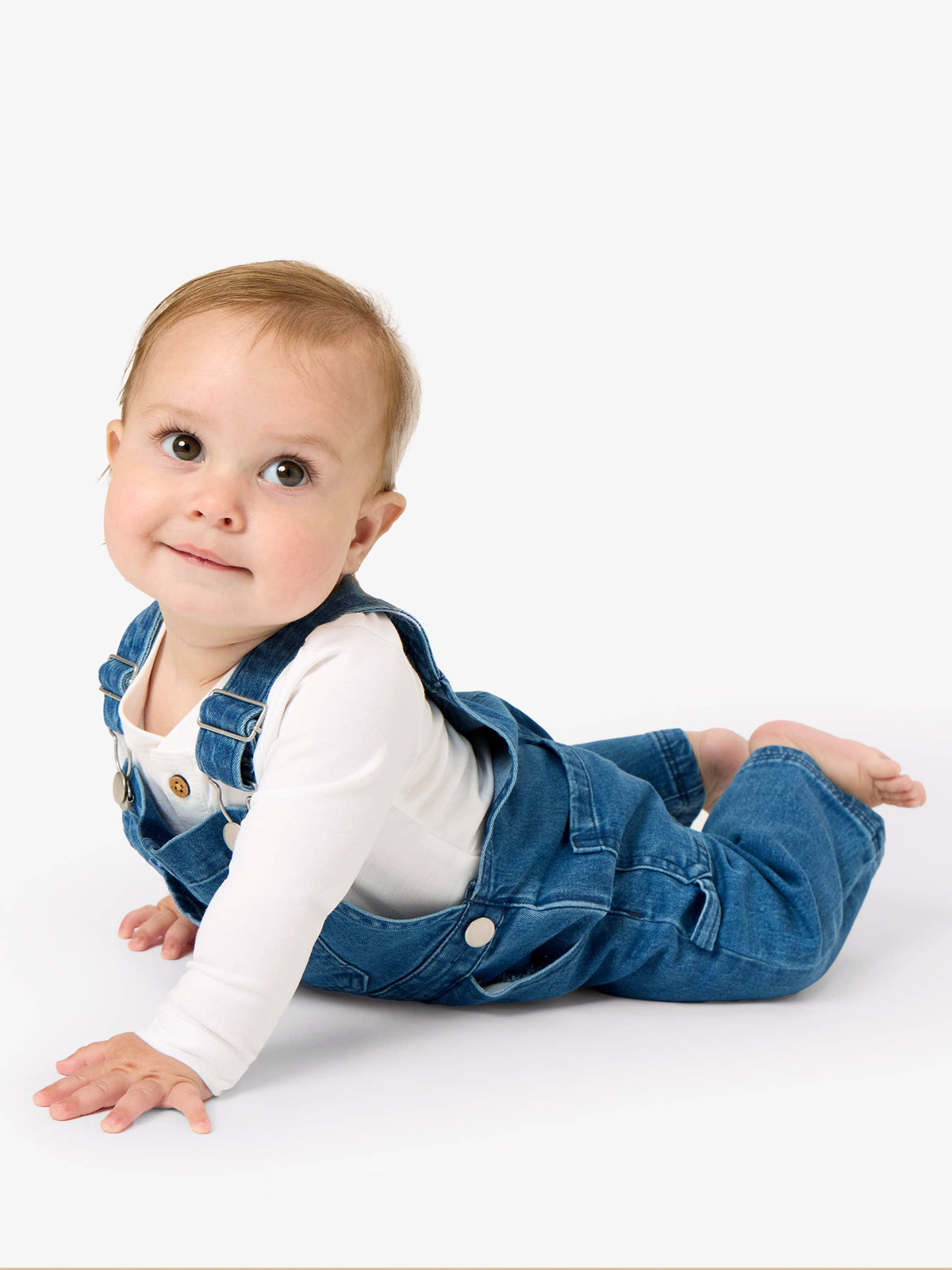 Stretch Denim Overalls