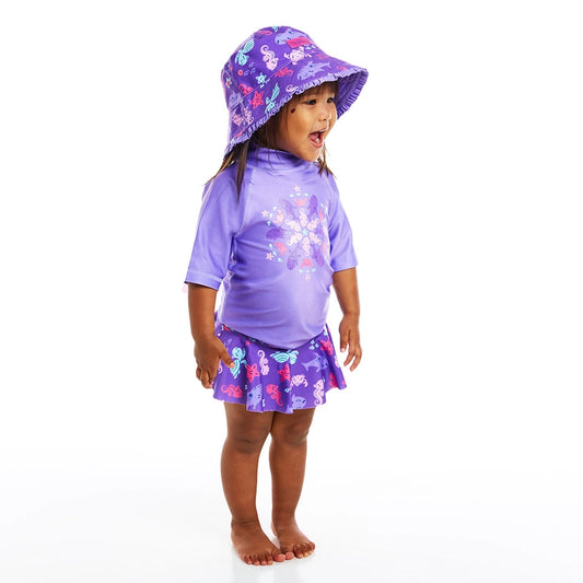 Girls 3PC Sun & Swim Set