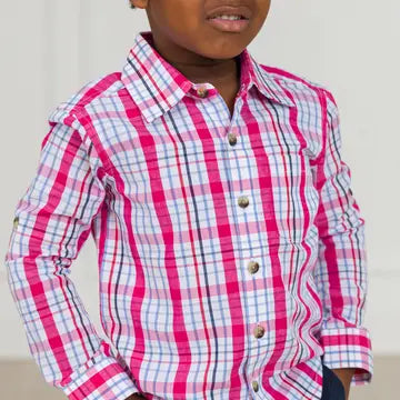 Adley Plaid Button Down