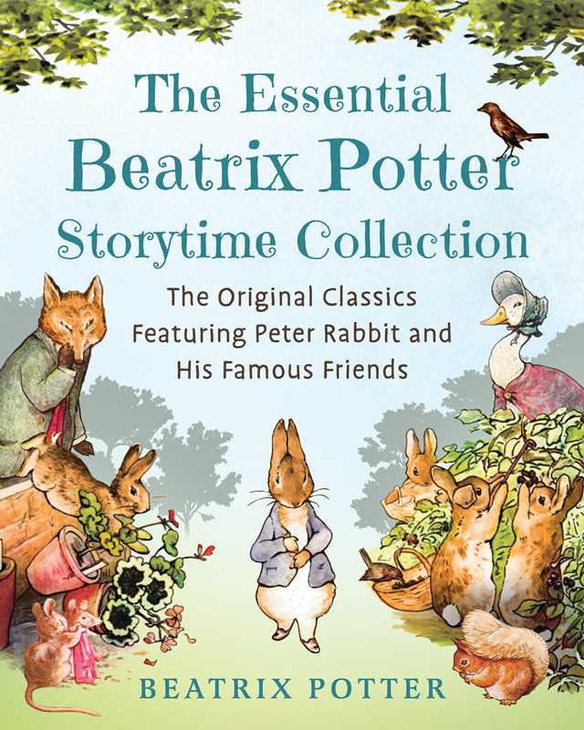 Book cover of 'The Essential Beatrix Potter Storytime Collection' featuring illustrations of characters from Beatrix Potter's stories.