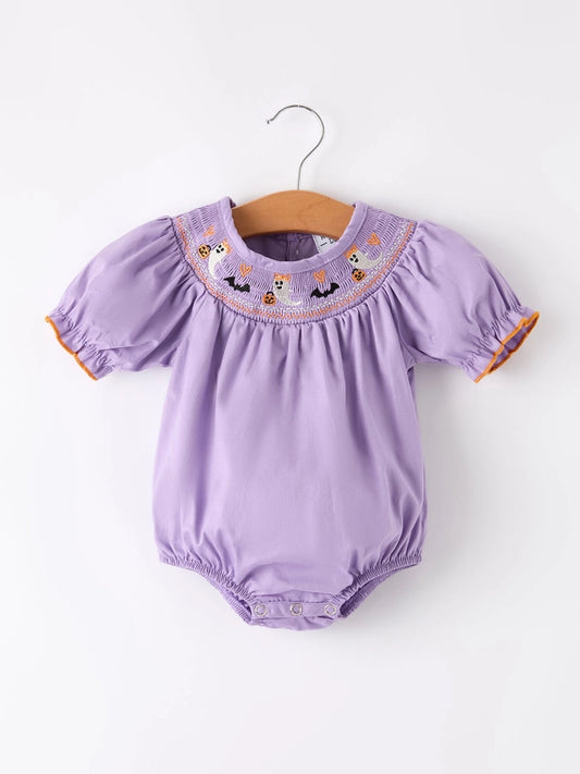 Purple Halloween Romper