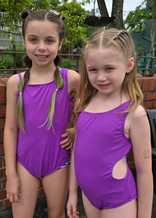 Tween Purple Rib Suit