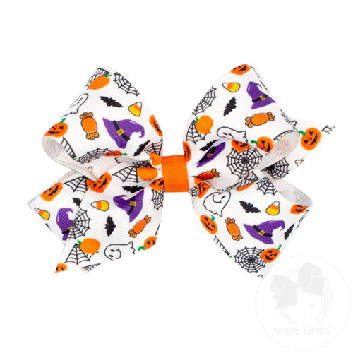 Medium Halloween Print Bow