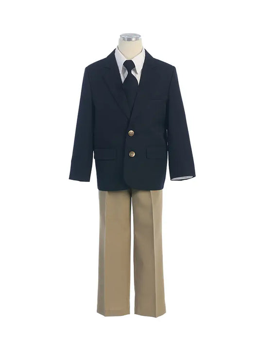 Navy Blazer/Khaki Set