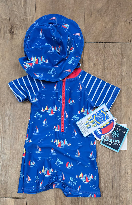 Sailboat Rashguard Set