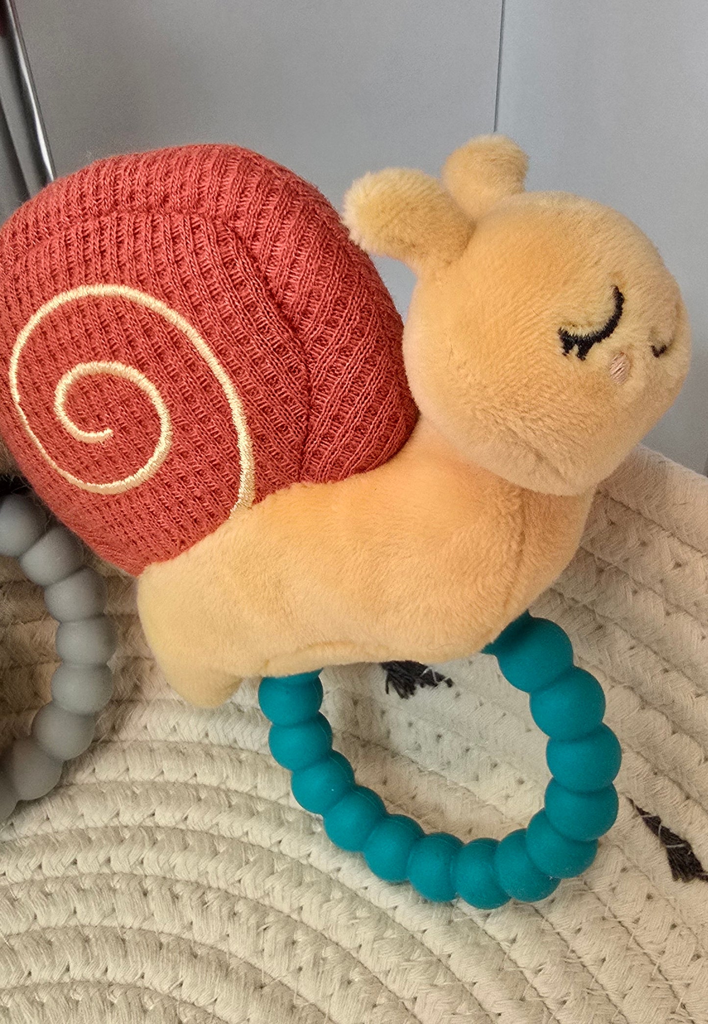 Taggies Rattle & Teether- Skippy Snail