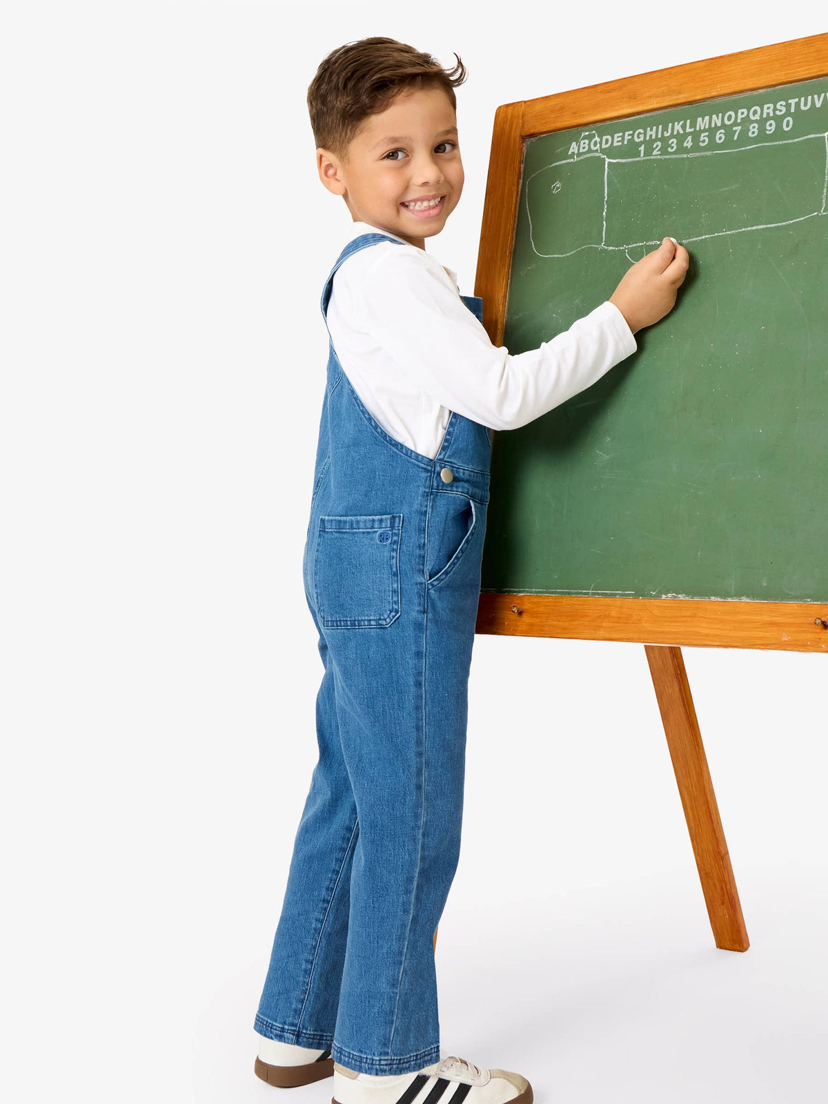 Stretch Denim Overalls