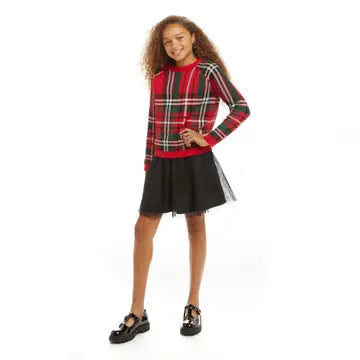 Plaid Sweater/Skirt Set