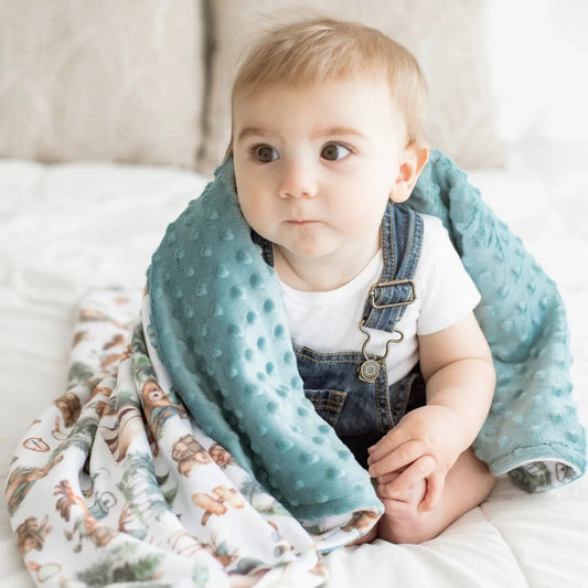 Minky Blanket -Let's Go Camping