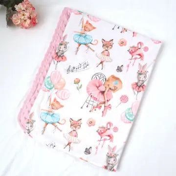 Minky Blanket -Ballerinas