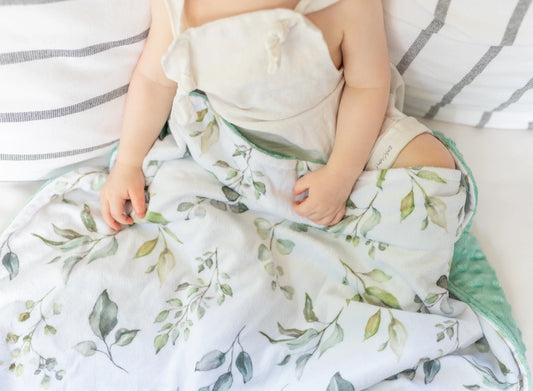 Minky Blanket -Eucalyptus