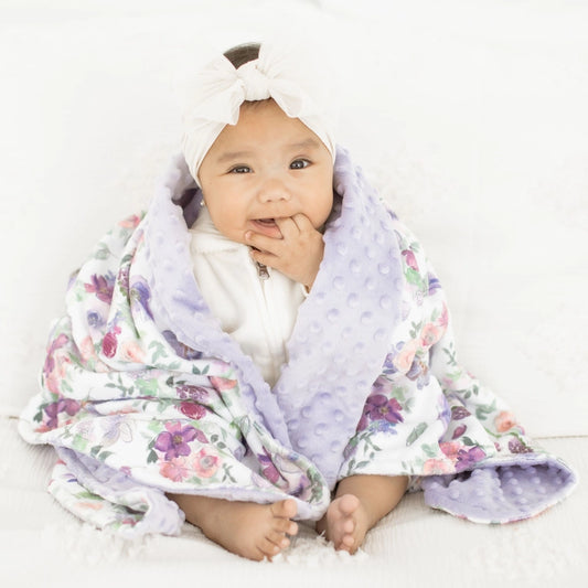 Minky Blanket -Dreamy Petals