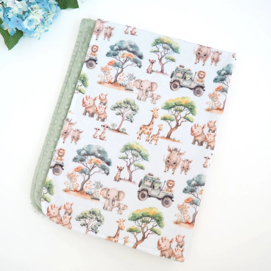 Minky Blanket -Safari Adventure