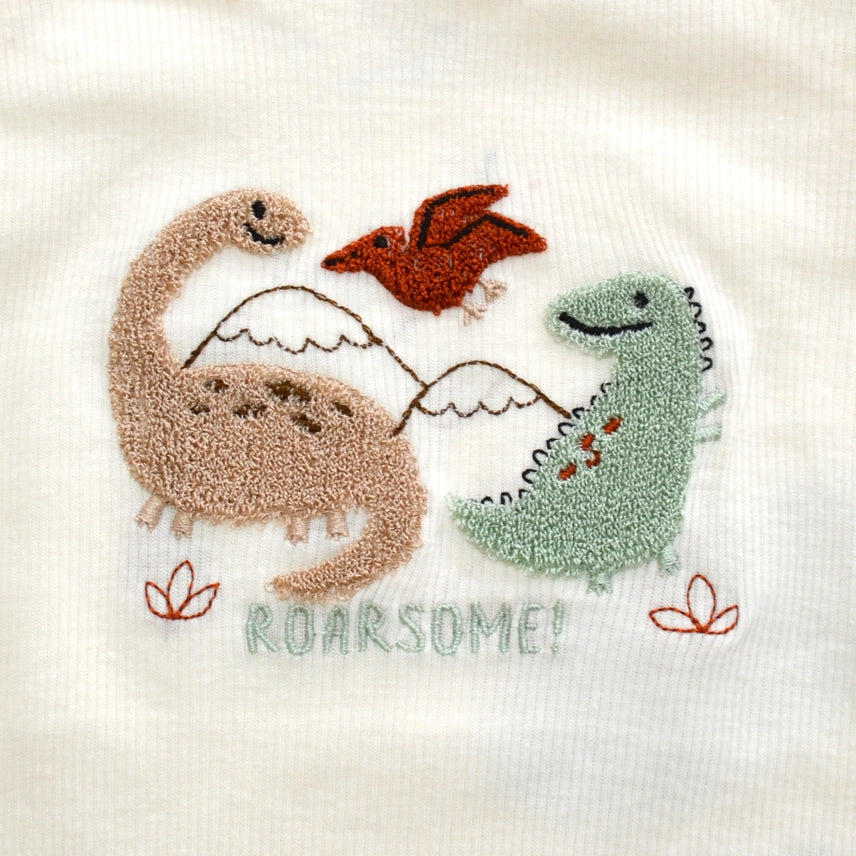 3 PC Dino Applique Set LS