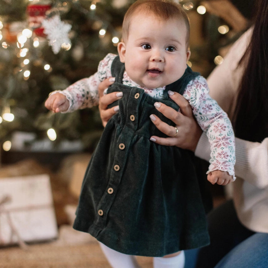 Poinsettia Long Tee & Dress Set