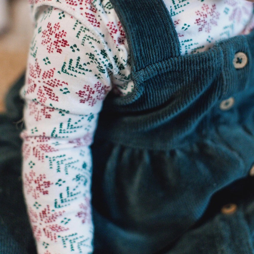 Poinsettia Long Tee & Dress Set