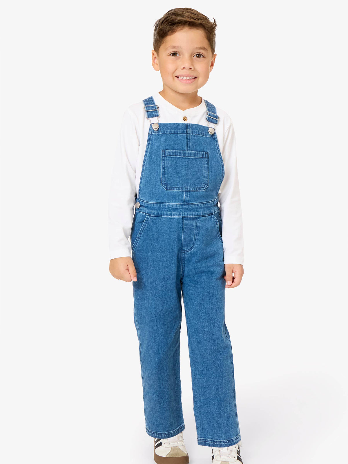 Stretch Denim Overalls