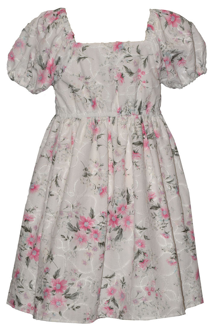 Floral Empire Peasant Dress