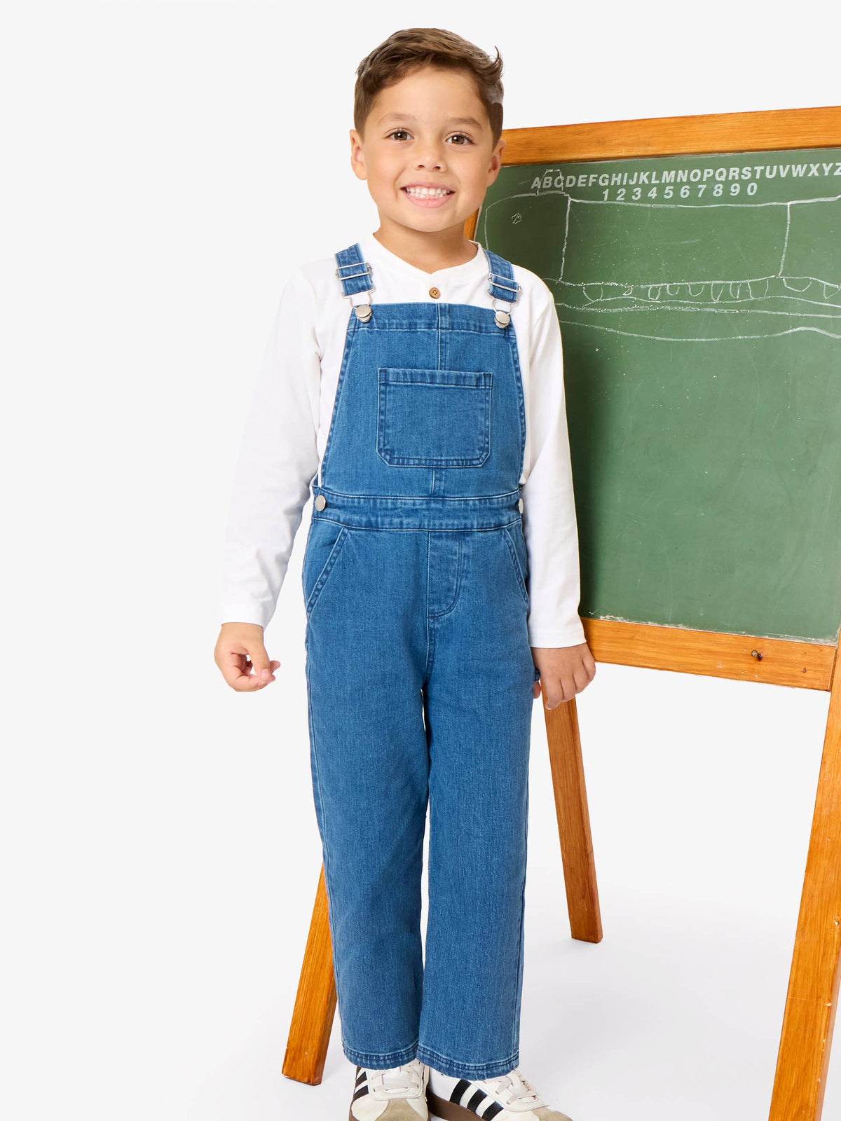 Stretch Denim Overalls
