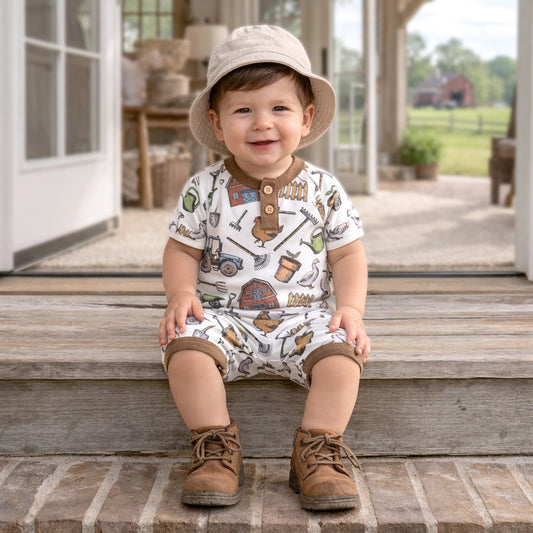 Farmer’s Market Shortall Romper