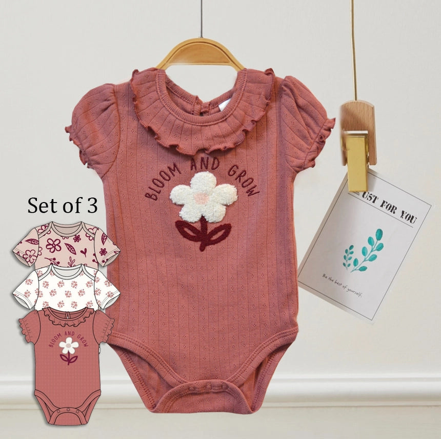 Bloom & Grow -Onesie 3 Pack