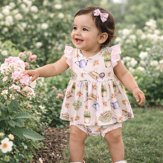 Farmer's Market Skirted Romper