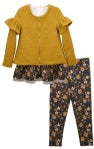 Gold Sweater 3 Piece Set