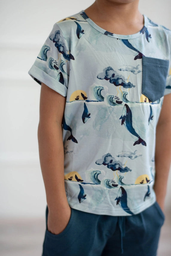 Pocket T & Short Set --Jonah & Whale