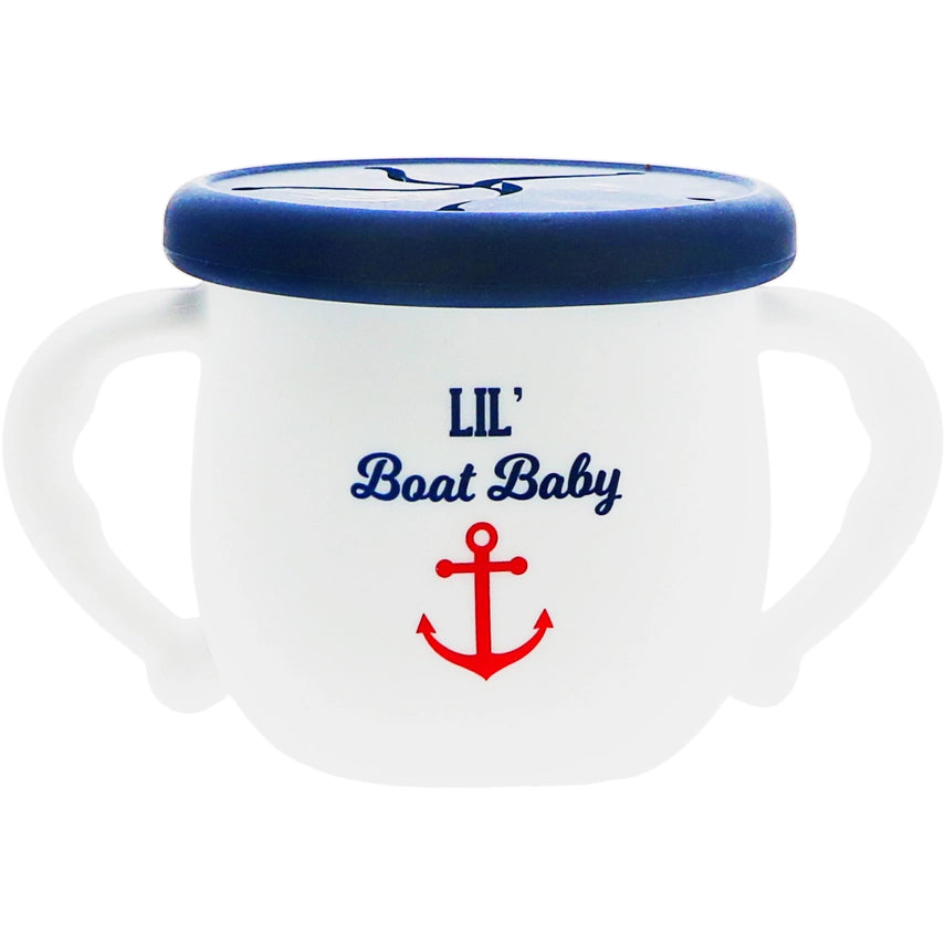 Boat Baby Silicone Snack Bowl with Lid
