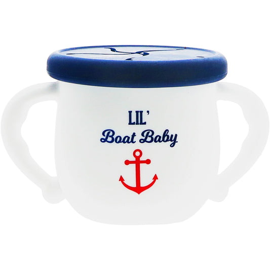 Boat Baby Silicone Snack Bowl with Lid