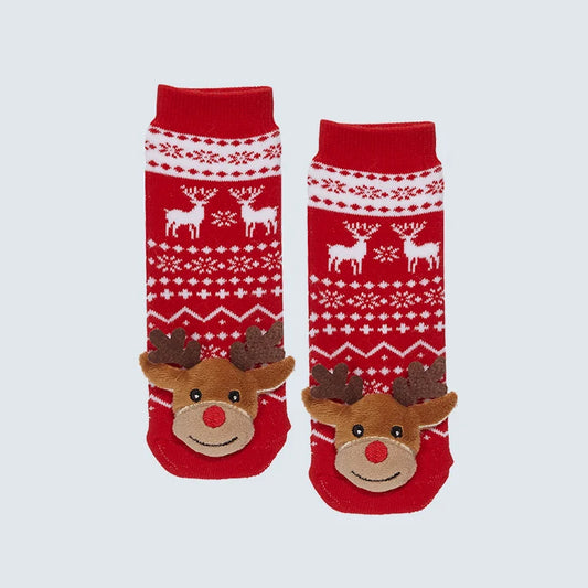 Reindeer Messy Moose Socks