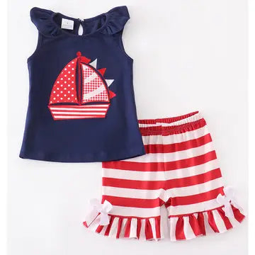 Nautical Shorts Set
