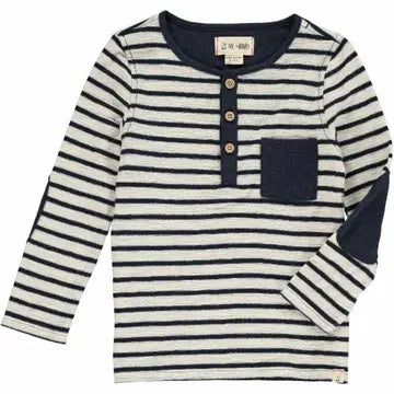 Navy Stripe Henley